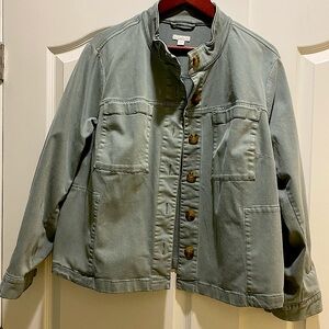Jjill unlined canvas jacket